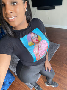 Glam girl crop top