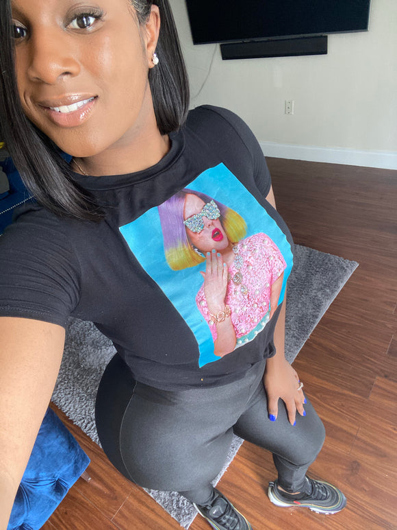 Glam girl crop top