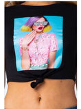 Glam girl crop top