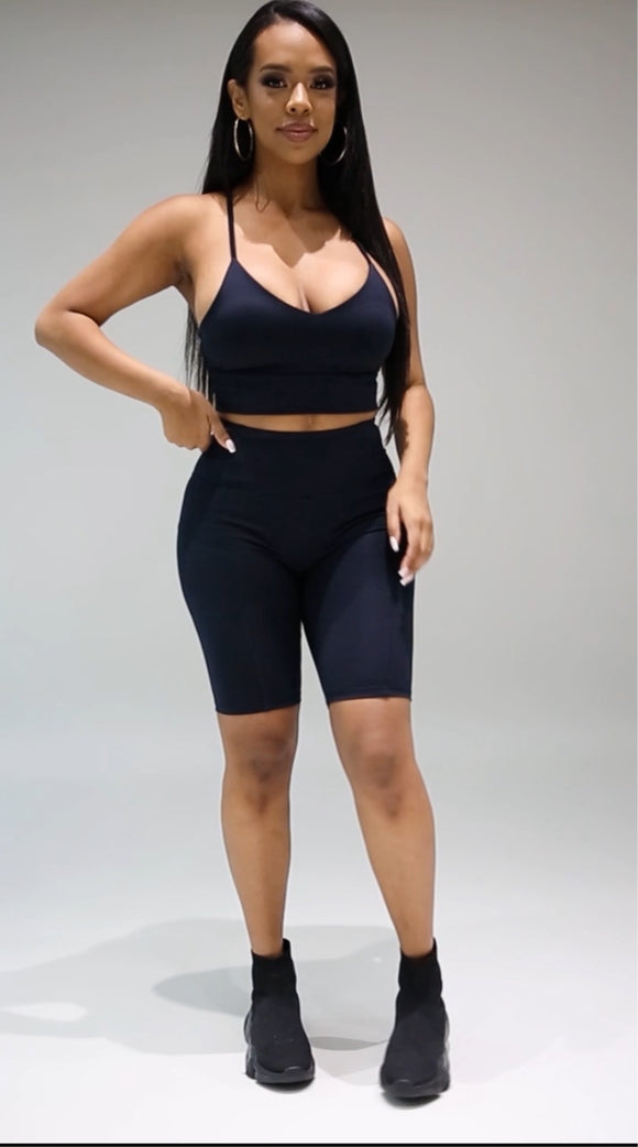 Biker short set