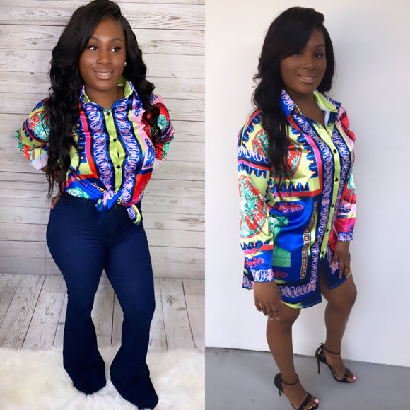 Printed Mini dress